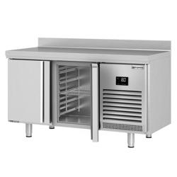 Table réfrigérée Premium PLUS - 1468x700 mm - avec 2 portes - avec dosseret