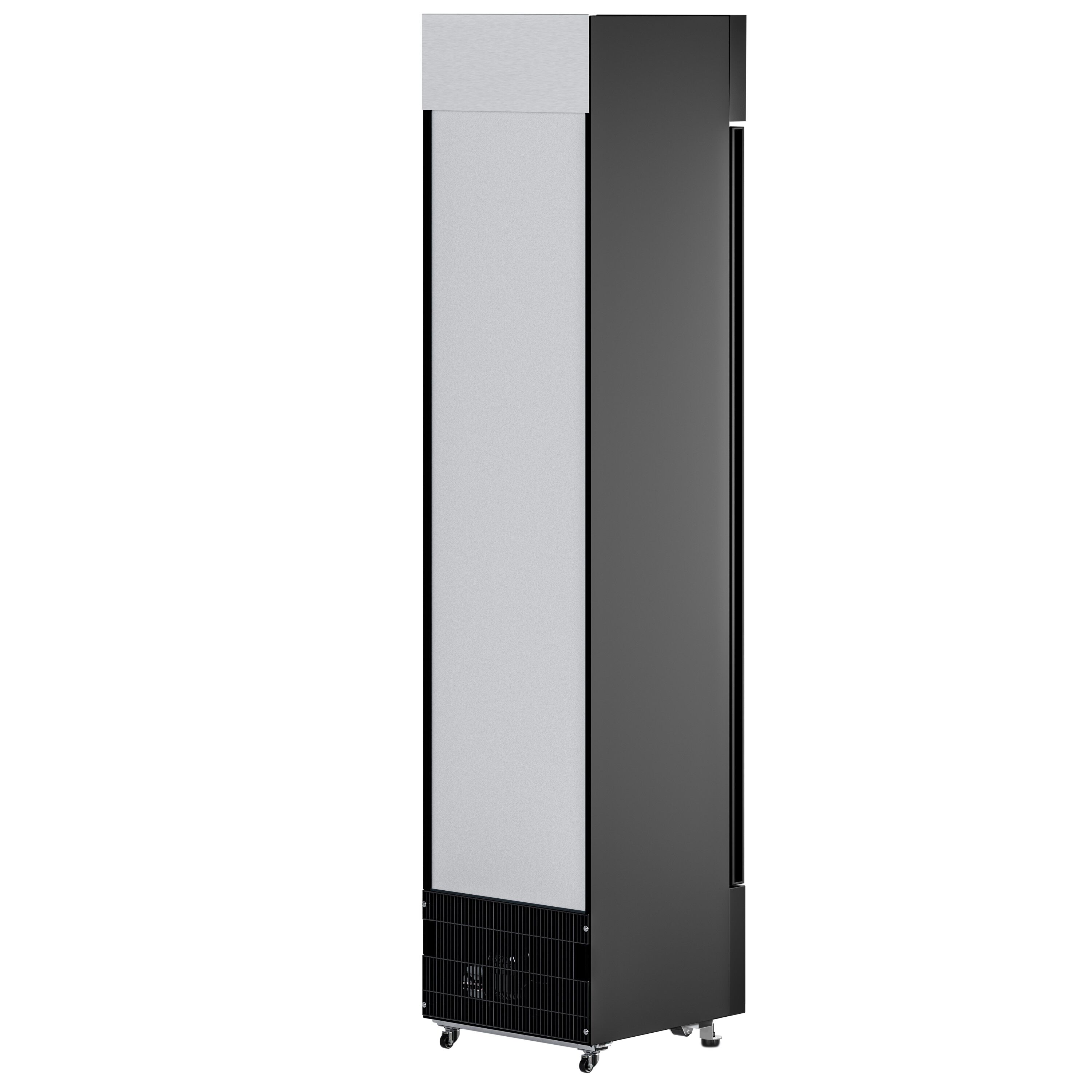 Vitrine réfrigérée à boissons - 145 litres - design sans cadre - avec 1 porte vitrée et écran publicitaire