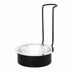 (3 bucăți) Suport pentru linguri - rotund - negru - oțel inoxidabil