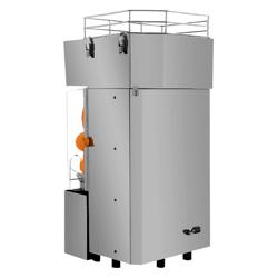 Elektrische Orangenpresse - mit automatischer Fruchtzufuhr & Ablasshahn - Silber