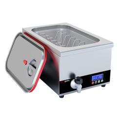Sous-Vide-Garer/Softcooker - 24 Liter - GN 1/1 - 700 Watt - mit Ablasshahn & Deckel