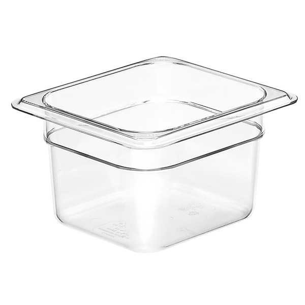 (6 bucăți) CAMBRO | Camwear® containere GN din policarbonat 1/6 - transparente - adâncime 100 mm