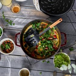 STAUB | BRAISERS - Sauteerpan met Chistera Drop Structure - 280mm - Gietijzer - Grenadine rood