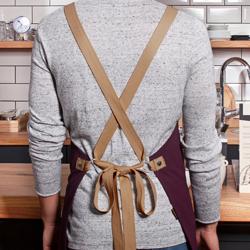 (6 stuks) KARLOWSKY | Slabbenschort Urban Look - Aubergine
