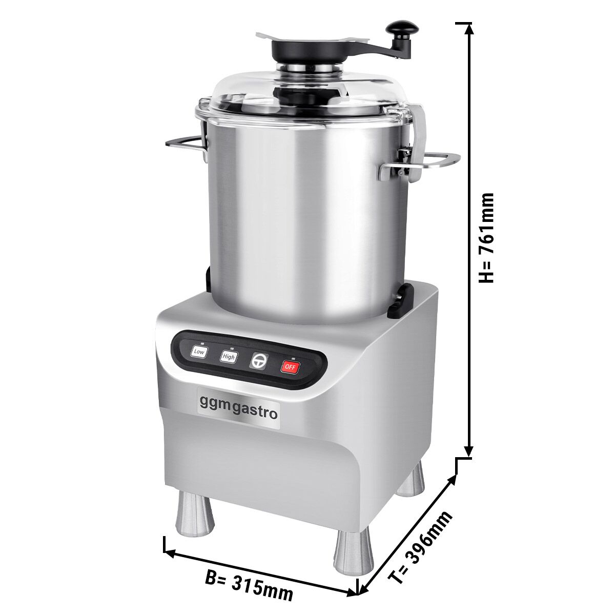 Cutter - 18 Liter - 2,2 kW - 230 Volt - 1500-2200 U/min
