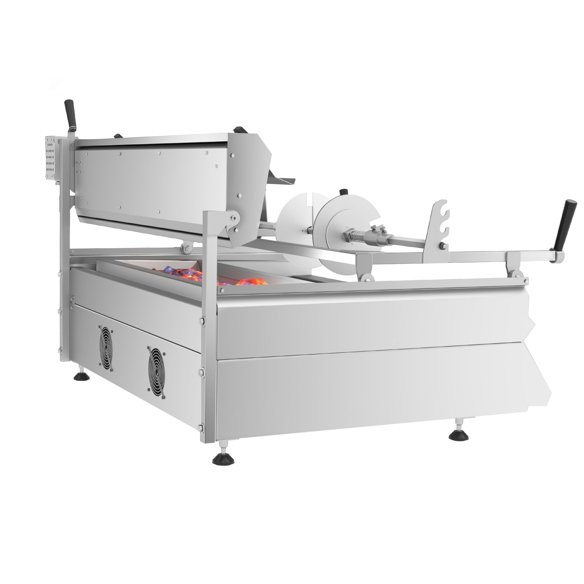 Électrique Machine à kebab - 9.8kW - pour 85kg de viande - broche horizontale (Cağ) - à poser