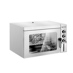 Electric Commercial Compact Convection Oven with Steam Injection - Manual Controls - 1 Baking Chambers - 1x 353x327mm - 30L - incl. 1x Grid & 1x Baking Tray 353x327mm