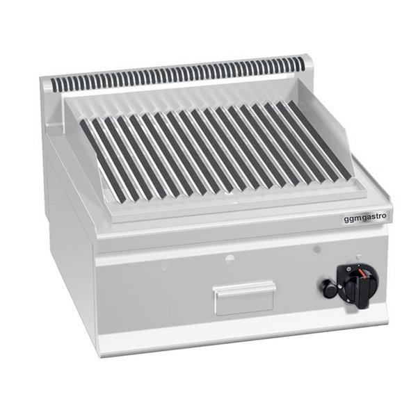 Commercial Gas Lava Rock Chargrill - 600mm - Countertop - 600mm Deep - 8kW