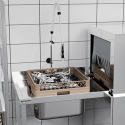 Commercial Rack Conveyor Dishwasher - Digital - Digital - 31 kW - Dryer - Left-hand Inlet - 500×500 mm - Simple intuitive control panel