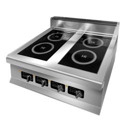 Induktionsspis - med 4 plattor (4 x 3 kW)