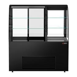 Commercial cake display fridge Self-Service - 1400mm - Double glazing - square - with 2 glass shelves