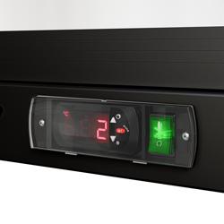 Barkühlschrank - 1330mm - 320 Liter - mit 3 Glasflügeltüren - Schwarz