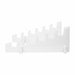 Mensola portataglieri in polietilene - 410x330x180mm - Bianco - per 6 taglieri da 200mm