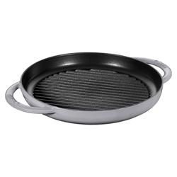 STAUB | GRILL PANS - مقلاة شواء - القطر 260 مم - حديد زهر - رمادي غرافيت