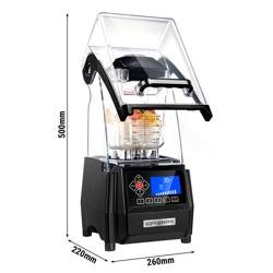 Barmixer mit Schallschutzhaube - 2 Liter - 1 kW - geräuscharm
