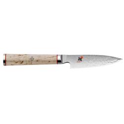 MIYABI | 5000 MCD Shotoh Paring Knife 90 mm – Masur Birch - Made in Japan - Flower-Damascus