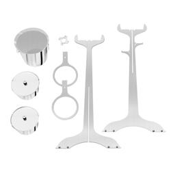 Barski set s posudom za hlađenje boce i 2 zdjelice za grickalice - Inox - Visina: 720 mm