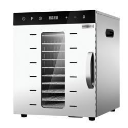 Essiccatore alimentare professionale - con 10 ripiani - acciaio inox - 800W