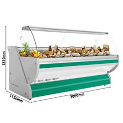 Vitrină frigorifică orizontală - 3,0 x 1,15 m - 570 litri