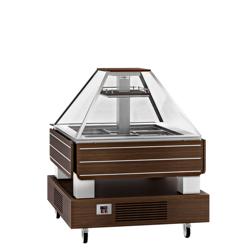 Bufet de salate la rece - 1,6 m - pentru 4x GN 1/1