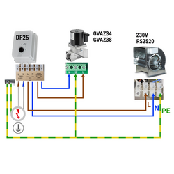 GM 3/8-VML- شیر مغناطیسی گاز