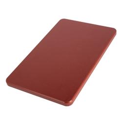 Tocător HACCP - 250x400 mm - grosime: 20 mm - polietilenă HDPE 500 - maro - anti‑alunecare