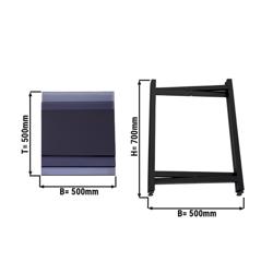 Table d'appoint/table basse - pliable - 50 x 70 cm