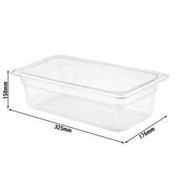 Contenitore GN 1/3 in polipropilene - semi-trasparente - Altezza: 150 mm