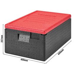 CAMBRO | CAM GOBOX® - Toploader - GN 1/1 - Schwarz - Deckel Rot