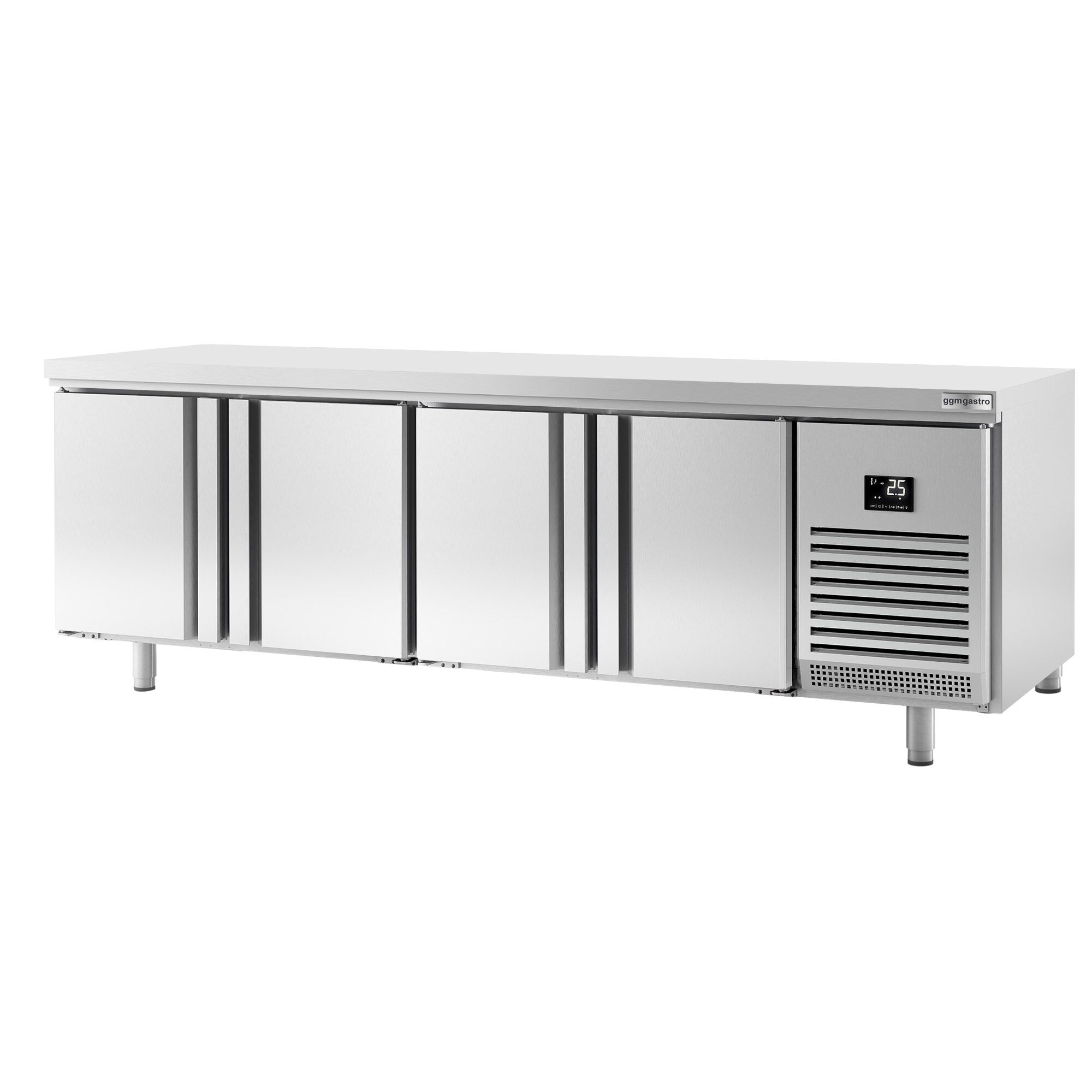 Table réfrigérée de boulangerie PREMIUM PLUS - 2752x800 mm - avec 4 portes