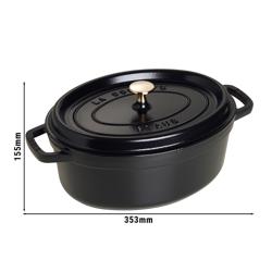 STAUB | LA COCOTTE - Cocotte - oval - 290mm - hierro fundido - negro