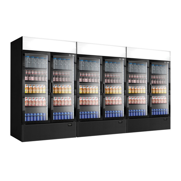 (3 piezas) Refrigerador de bebidas - 3144 litros (volumen neto) - NEGRO