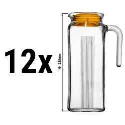 (12 pieces) RIAD - Glass carafe - 1000 cc