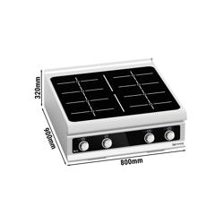 Placa de fogão de indução - 28 kW - Bflex Digital