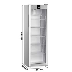 LIEBHERR | Koelkast PERFORMANCE - 400 liter - Kunststof interieur - 1 glazen deur - Grijs