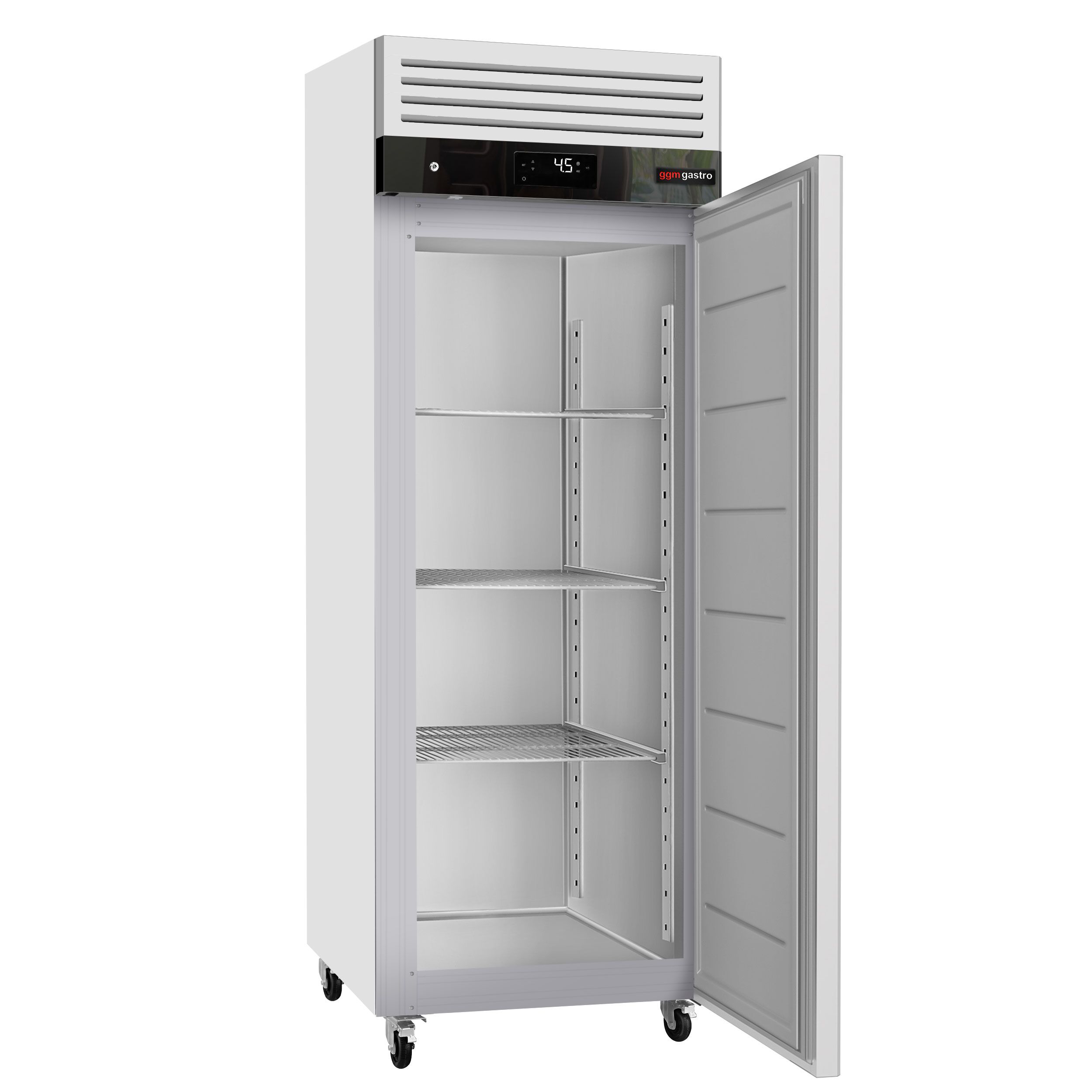Armoire réfrigérée positive en acier inoxydable ECO – GN 2/1 – 700 litres – avec 1 porte – intérieur de la porte en plastique