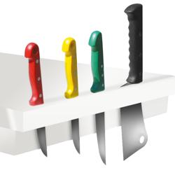 Porte-couteaux - Plastique - L:30mm - Blanc - pour FKPGT