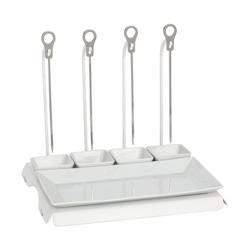 CLASSICO - Skewer Rack - White - incl. 4 skewers