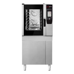 Forno combinado - Touch - 6x GN 1/1 - com grelha para frango, sistema de recolha de gordura, armário de base, sistema de lavagem e sensor de temperatura