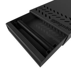 Kaffeesatzschublade - Einzeln - 380x250x800mm - mit Abklopfer - Schwarz