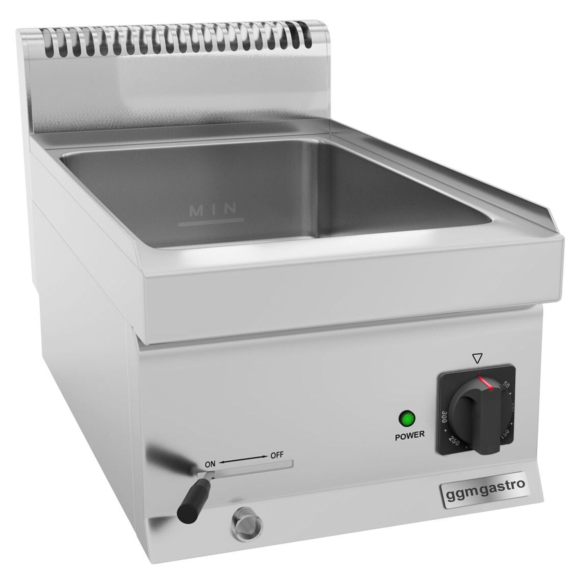 Водяная баня (Bain-marie) - Мощность: 1,2 кВт - 1x GN1/1 или 2x GN 1/2