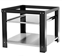 Support pour four à pizza - Noir - 1210x865x850mm - avec 2 étagères - pour GPOE630DN