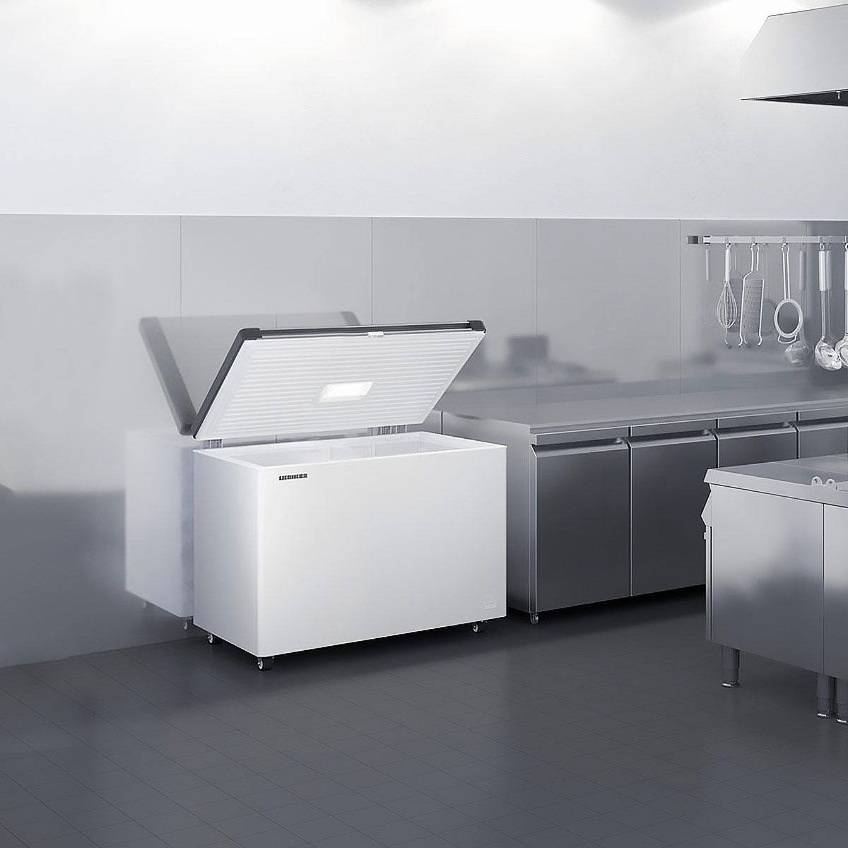 LIEBHERR | Congélateur coffre - 1005x720 mm - 266 litres - Couvercle en inox