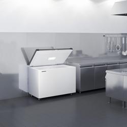 LIEBHERR | Lada congelatoare cu capac din oțel inoxidabil - 1,0 x 0,72 m - 266 litri