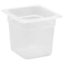 (6 db) CAMBRO | Camwear® polipropilén GN tartály 1/6 - tejes - mélység 150 mm
