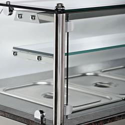 1 raflı cam üst tabla - 1500 mm