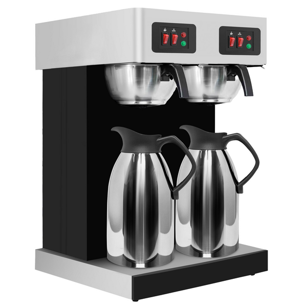 Filterkoffiezetapparaat - 2x 2 liter - 3,8 kW - incl. 2 thermoskannen