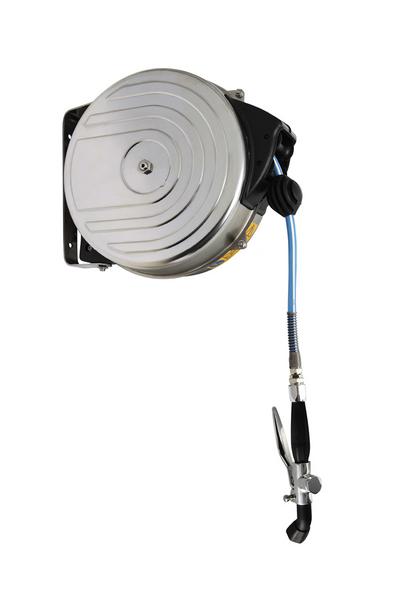 Slangvinda - 15 m - med väggmontering, G1/2" anslutning & utdragbar dusch - 15000 mm