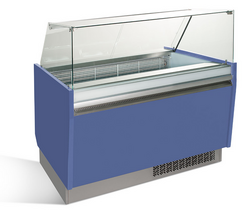 Glassbar 1,25 x 0,92 m - blå