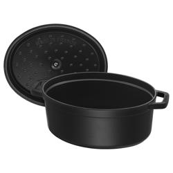 STAUB | LA COCOTTE - Kookpot - Ovaal - 230mm - Gietijzer - Zwart